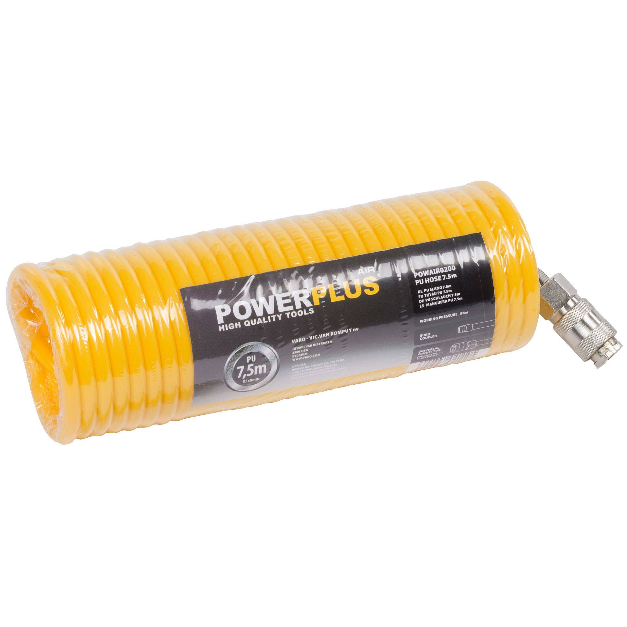 Tuyau d'air pour pneumatique et compresseur 7,5m - Image 1