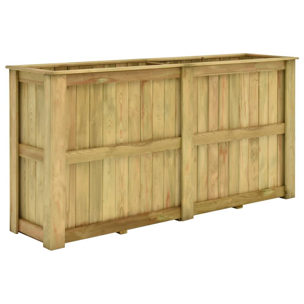Helloshop26 - Jardinière surélevée 196 cm bois de pin imprégné - Imagen 1