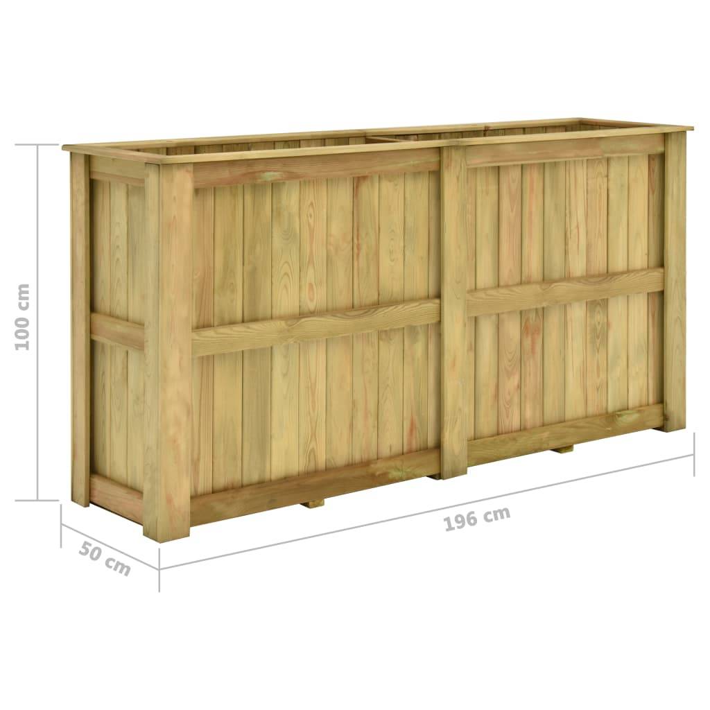Helloshop26 - Jardinière surélevée 196 cm bois de pin imprégné - Imagen 5