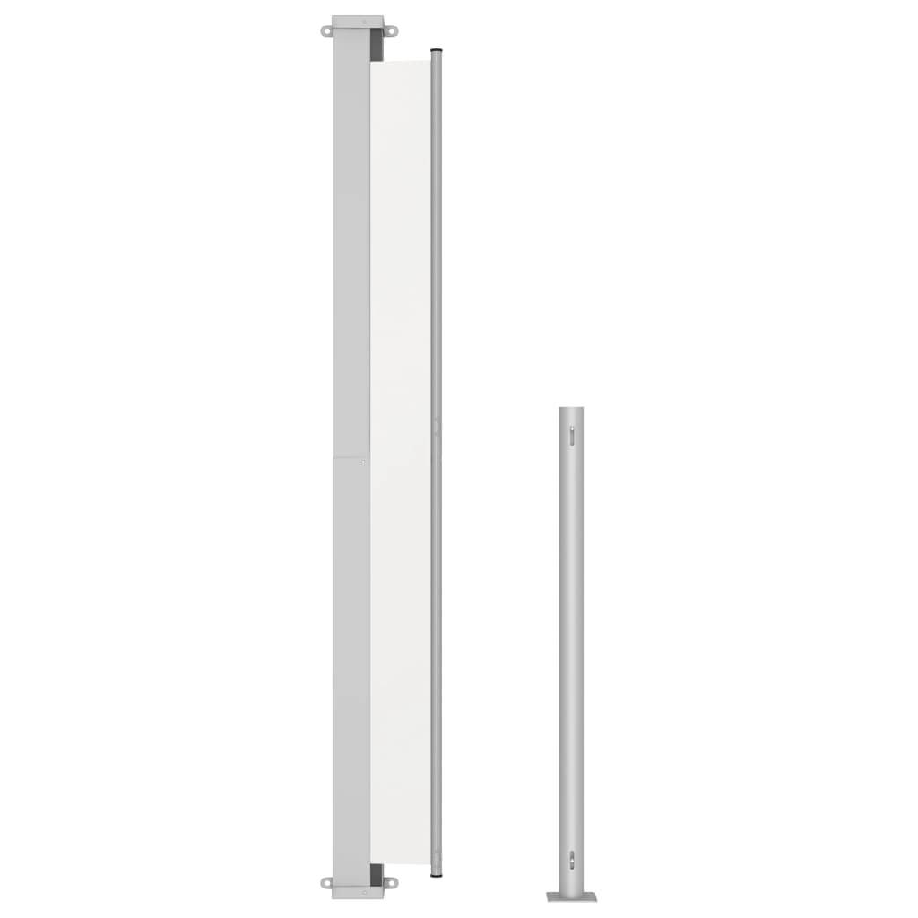 Helloshop26 - Auvent paravent store brise-vue latéral rétractable de patio jardin terrasse balcon protection visuelle écran 220 x 300 cm crème - Imagen 4