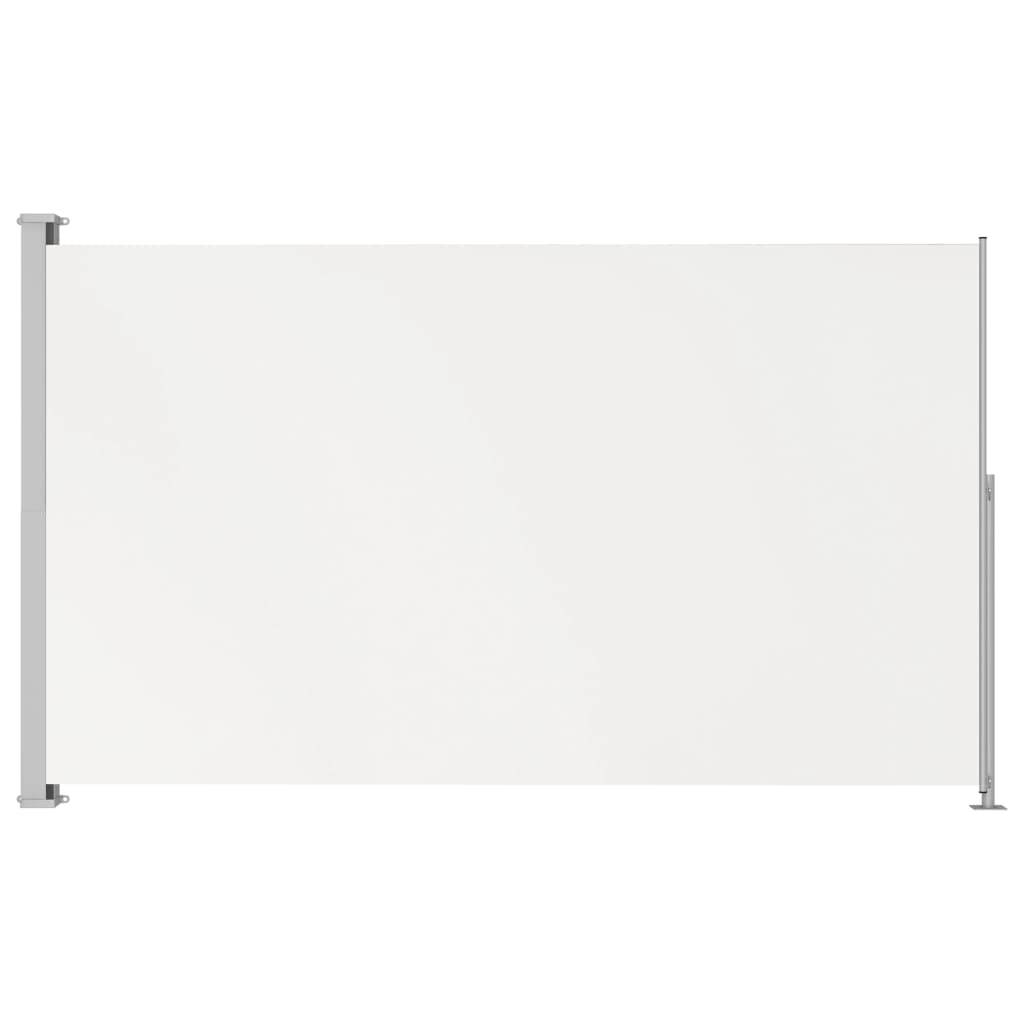 Helloshop26 - Auvent paravent store brise-vue latéral rétractable de patio jardin terrasse balcon protection visuelle écran 220 x 300 cm crème - Imagen 1