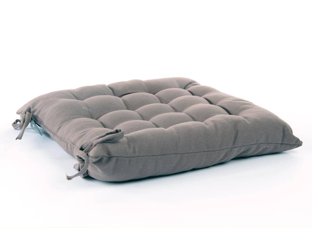 Jardideco - Coussin pour chaise de jardin Taupe 38 x 38 cm - Image 1
