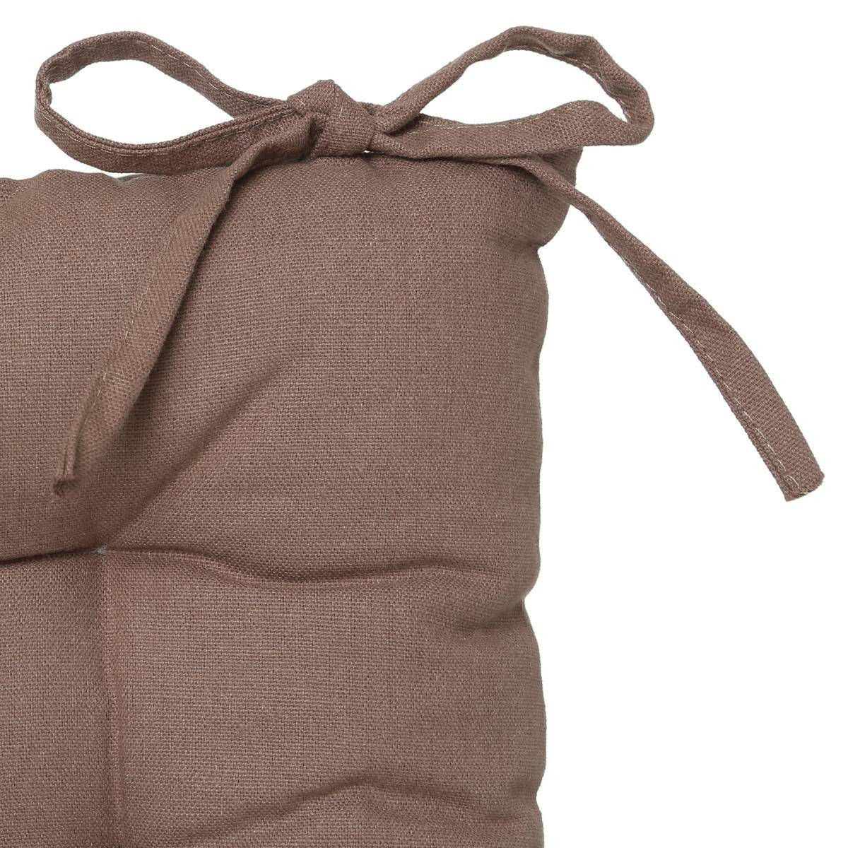 Jardideco - Coussin pour chaise de jardin Taupe 38 x 38 cm - Image 2
