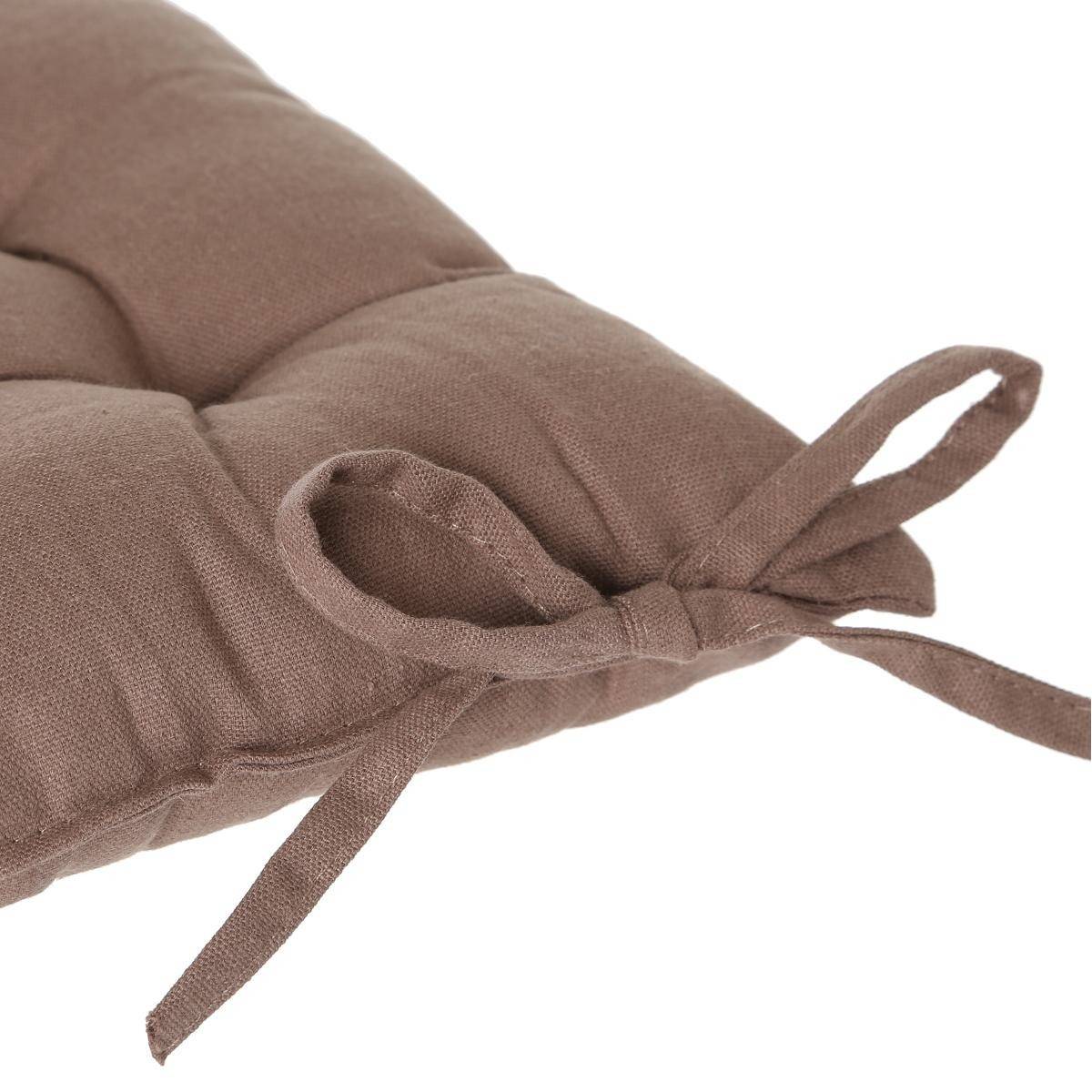 Jardideco - Coussin pour chaise de jardin Taupe 38 x 38 cm - Image 3
