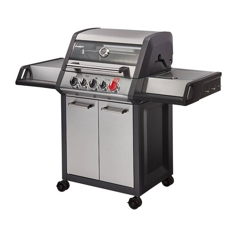 Barbecue Monroe Pro 3 SIK Turbo - ENDERS - 3 brûleurs dont 1 Turbo Zone - 1 brûleur arrière infrarouge - 1 brûleur latéral - Imagen 1