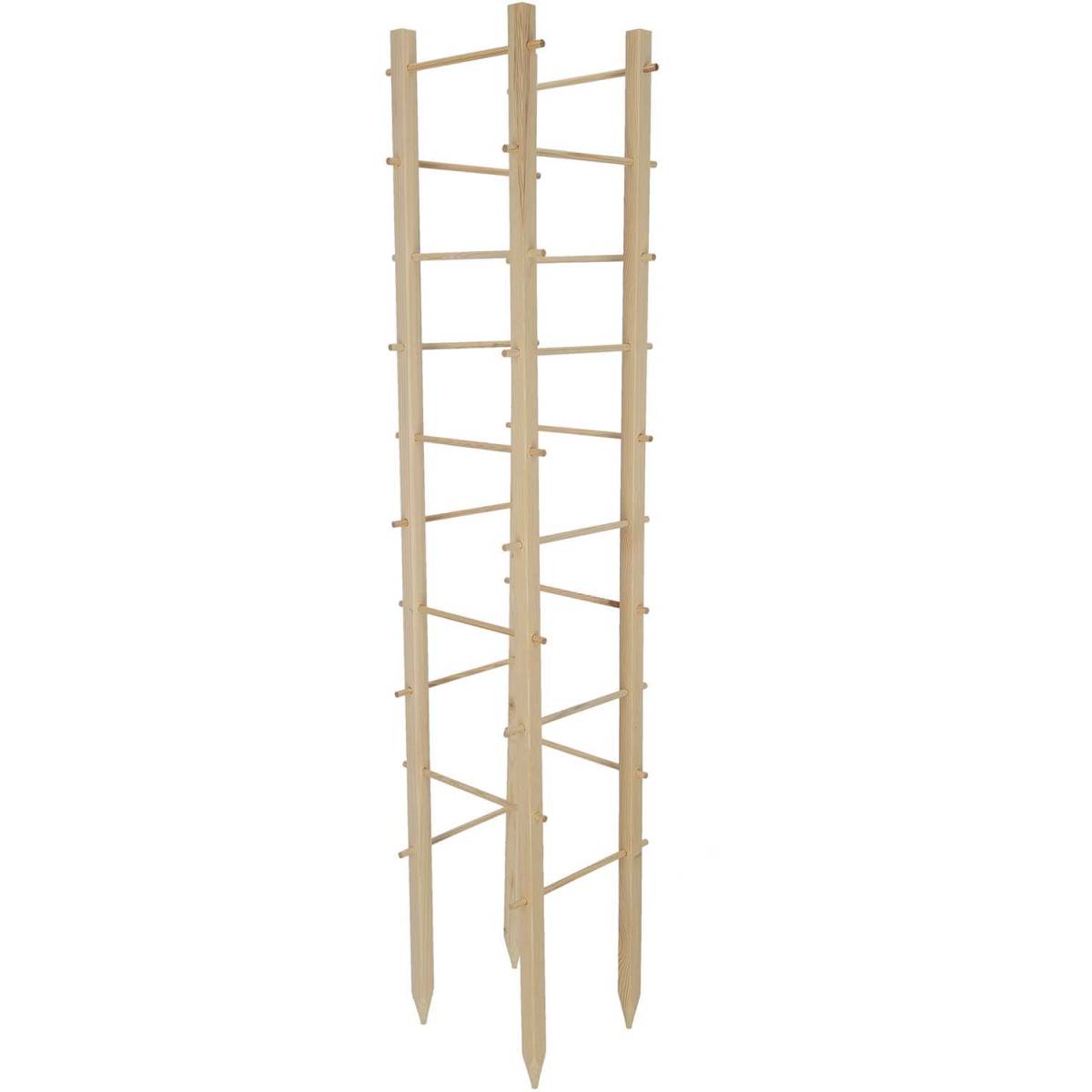 Esschert Design - Support en bois de pin pour plantes 4 piquets Tour Esschert's Garden - Imagen 1
