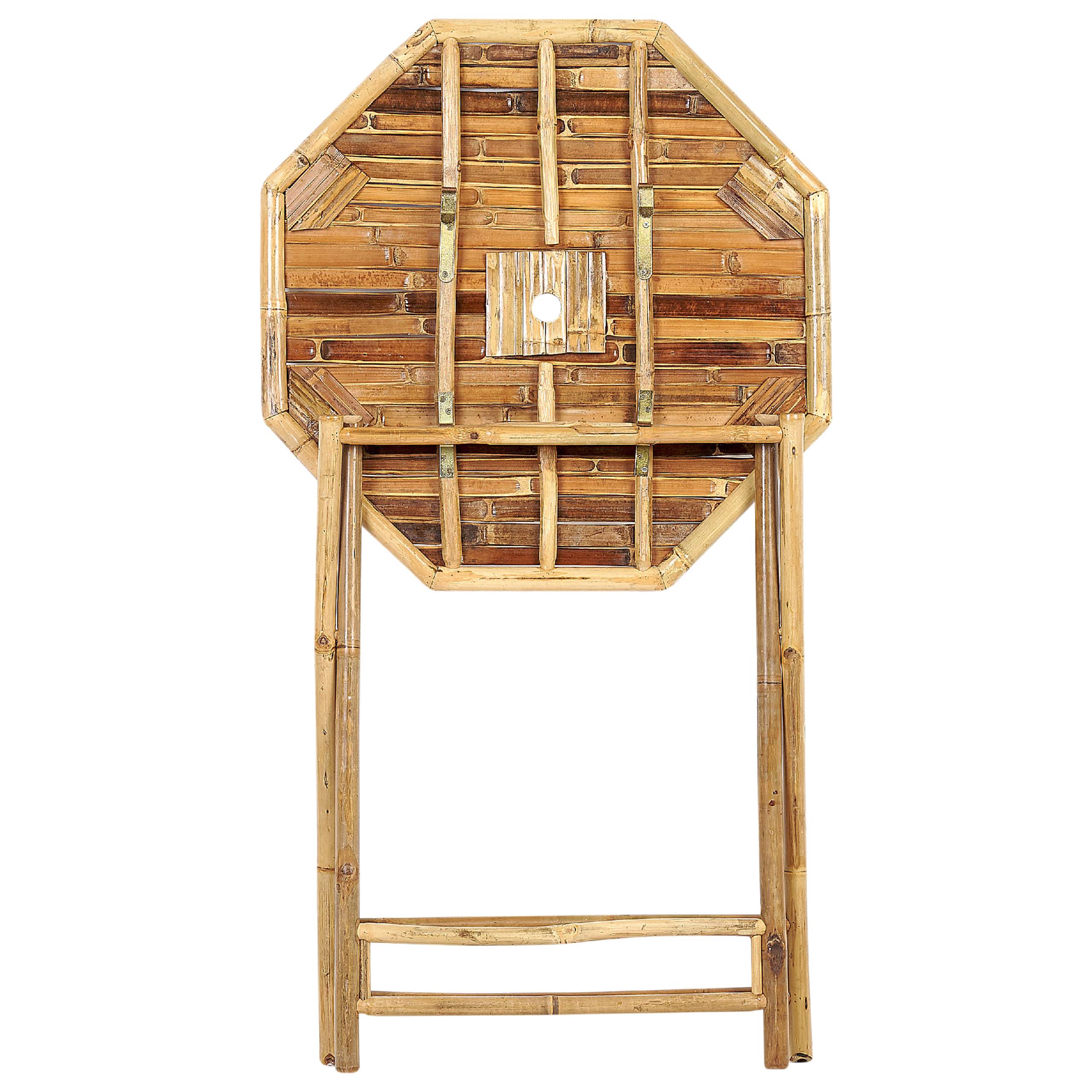 Beliani - Table bistrot Bambou Marron clair MOLISE - Beliani - Imagen 5