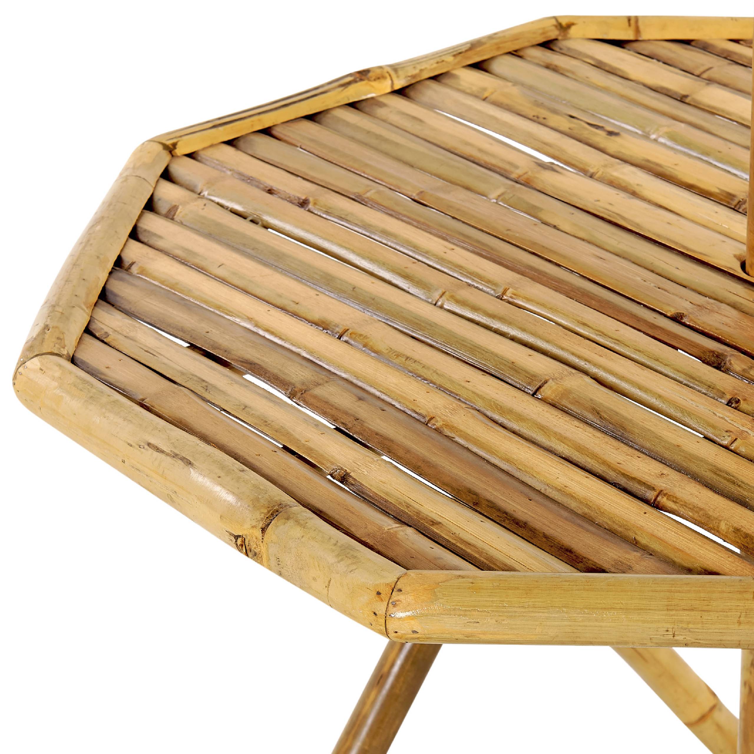 Beliani - Table bistrot Bambou Marron clair MOLISE - Beliani - Imagen 6