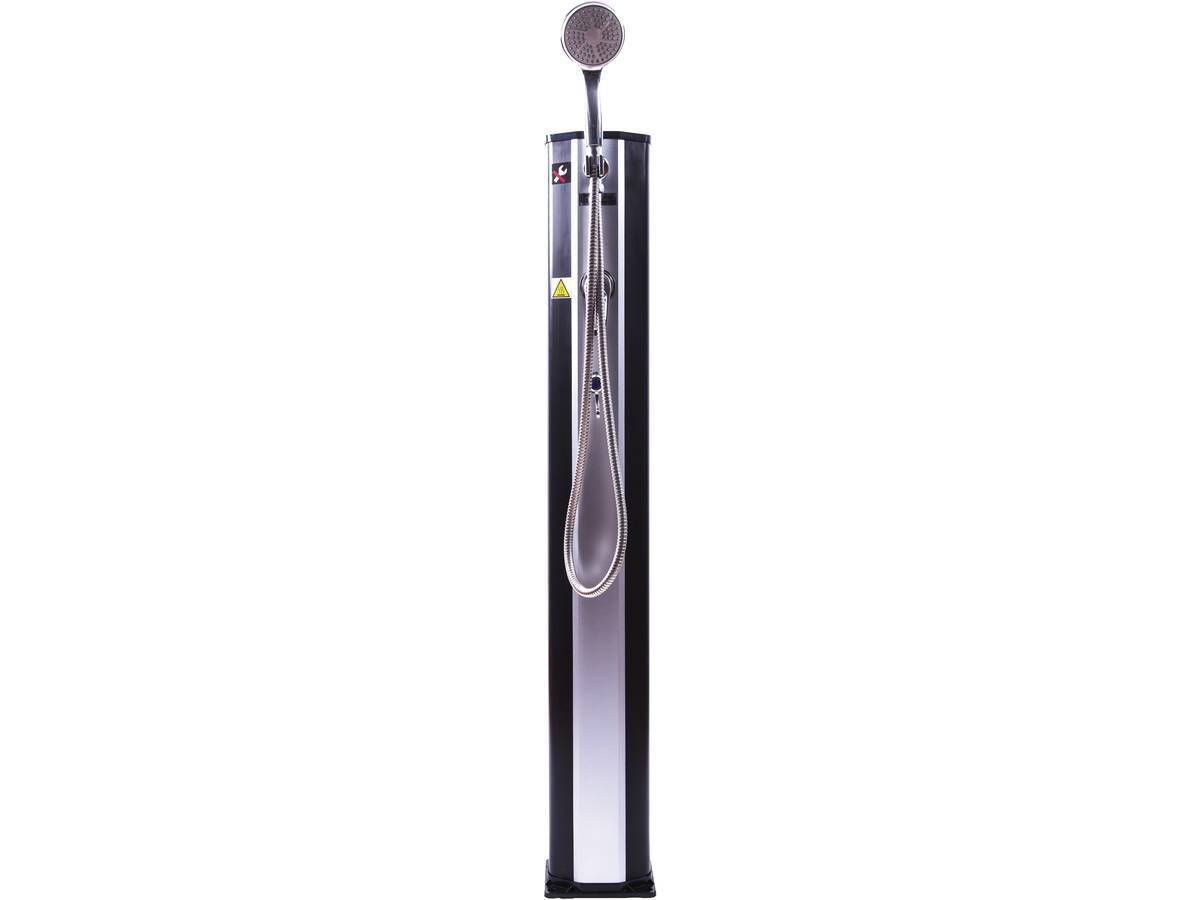 Douche Solaire Piscine Pvc "fresh 8" - 20l + Mitigeur Et Brumisateur - Noir Et Argenté -habitat Et Jardin - Imagen 2
