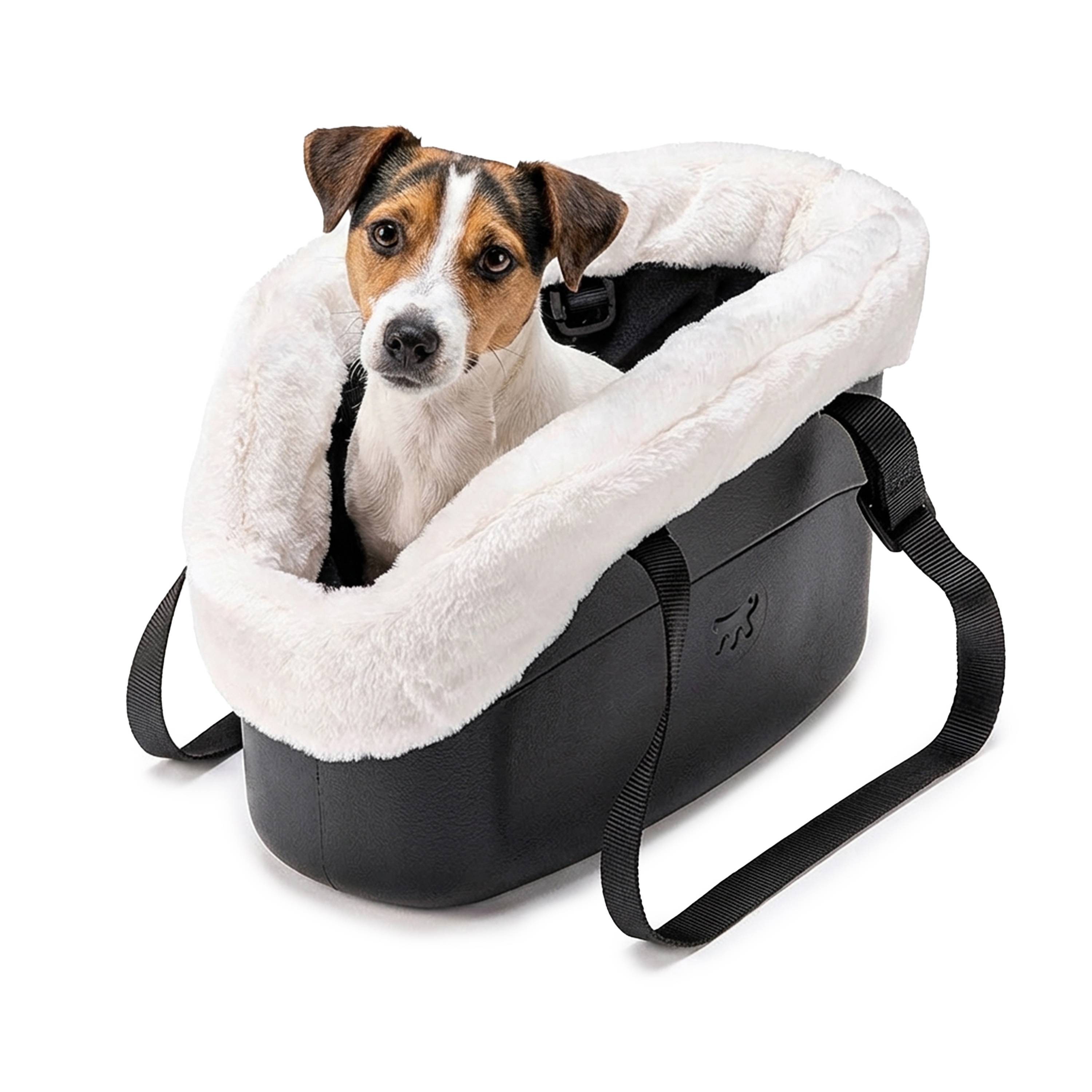 Ferplast - Ferplast Sac de transport pour chiens WITH ME WINTER, EVA, caoutchouc souple plastifié, avec housse en fourrure écologique, poignées réglables, - Imagen 4