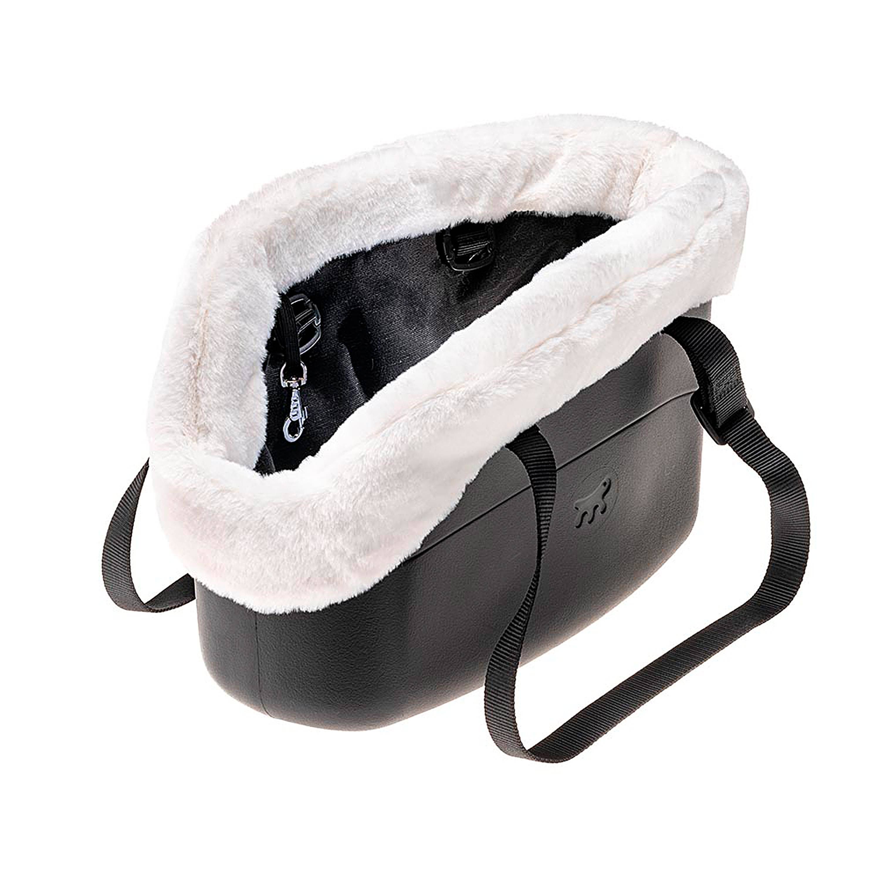 Ferplast - Ferplast Sac de transport pour chiens WITH ME WINTER, EVA, caoutchouc souple plastifié, avec housse en fourrure écologique, poignées réglables, - Imagen 1