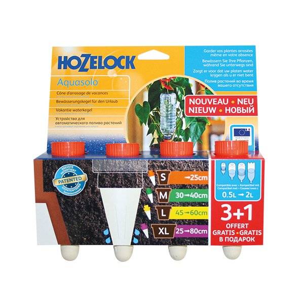 Hozelock - Cônes d'arrosage HOZELOCK Aquasolo pack 3+1 50 cl taille XL rouge - Image 4