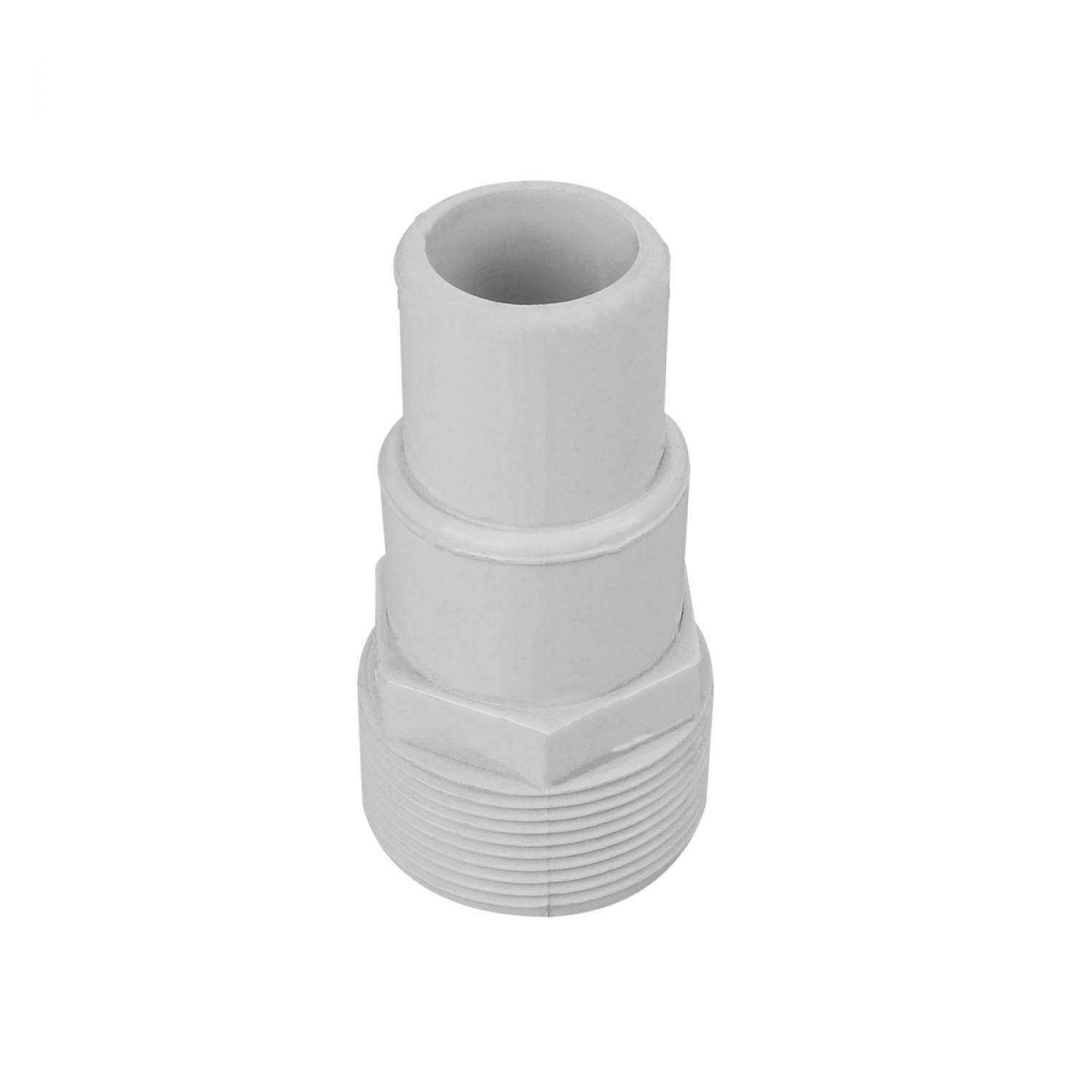 Linxor - Adaptateur à visser 1-1/2 - emboîter Diam 32/38 mm pour tuyau flottant de piscine - Blanc - Linxor
