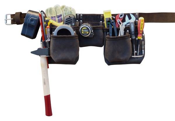 Outifrance - Ceinture à outils pro cuir 11 compartiments - Image 1