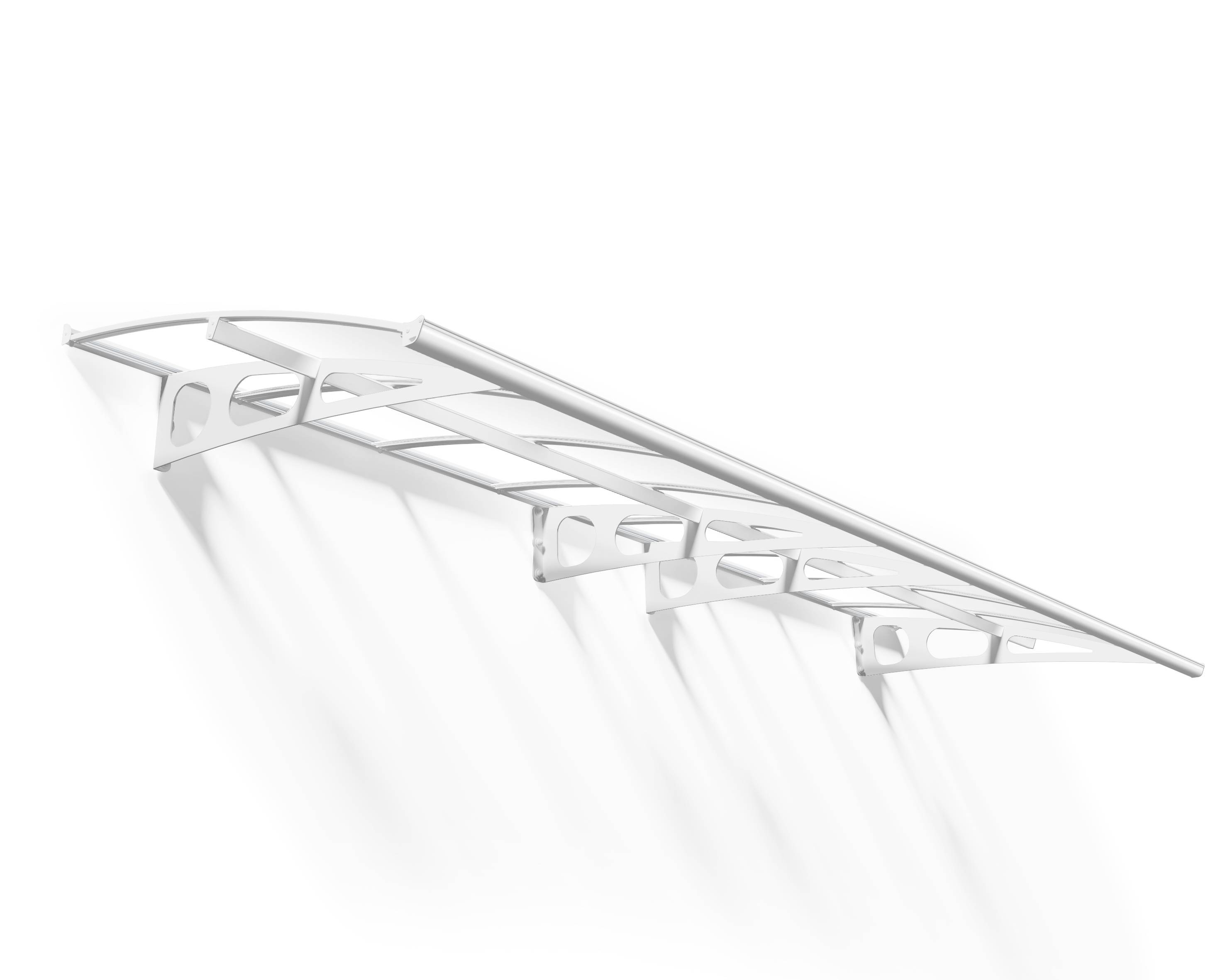 Canopia by Palram - Canopia Marquise de porte Bordeaux blanc transparent 447 X 139 - Imagen 1