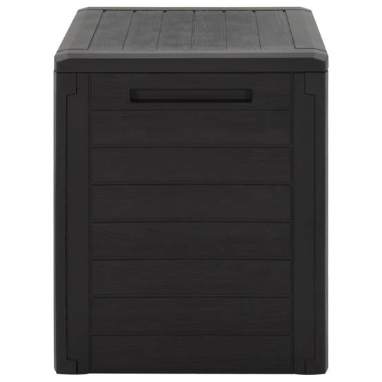 Boîte de stockage de jardin marron 58,5 x 46 x 55 cm polypropylène - Image 3