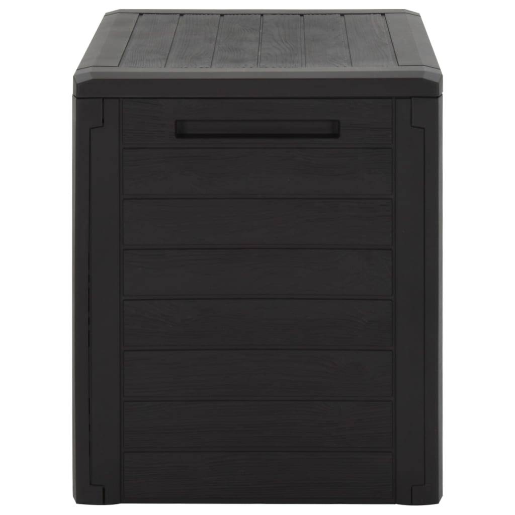Boîte de stockage de jardin marron 58,5 x 46 x 55 cm polypropylène - Image 3
