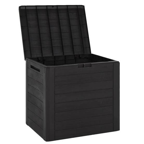 Boîte de stockage de jardin marron 58,5 x 46 x 55 cm polypropylène - Image 4