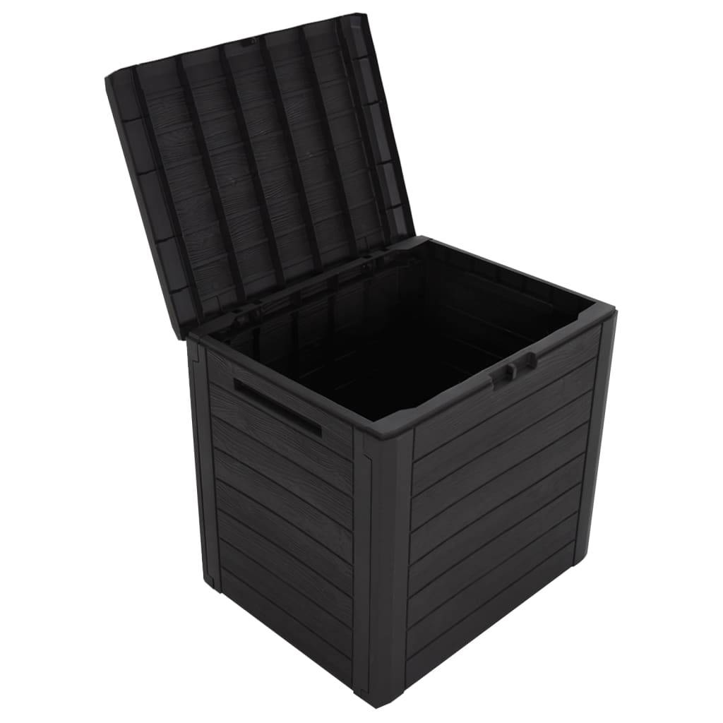 Boîte de stockage de jardin marron 58,5 x 46 x 55 cm polypropylène - Image 5