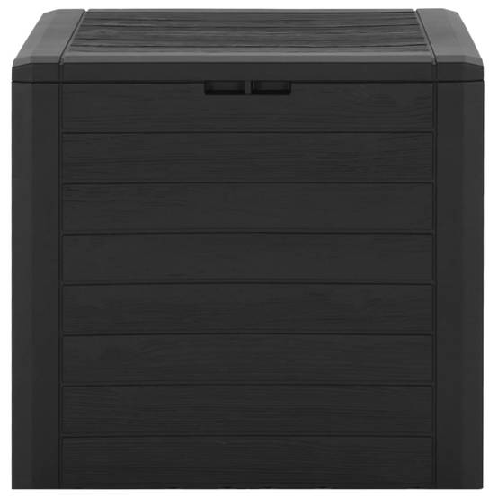 Boîte de stockage de jardin marron 58,5 x 46 x 55 cm polypropylène - Image 2