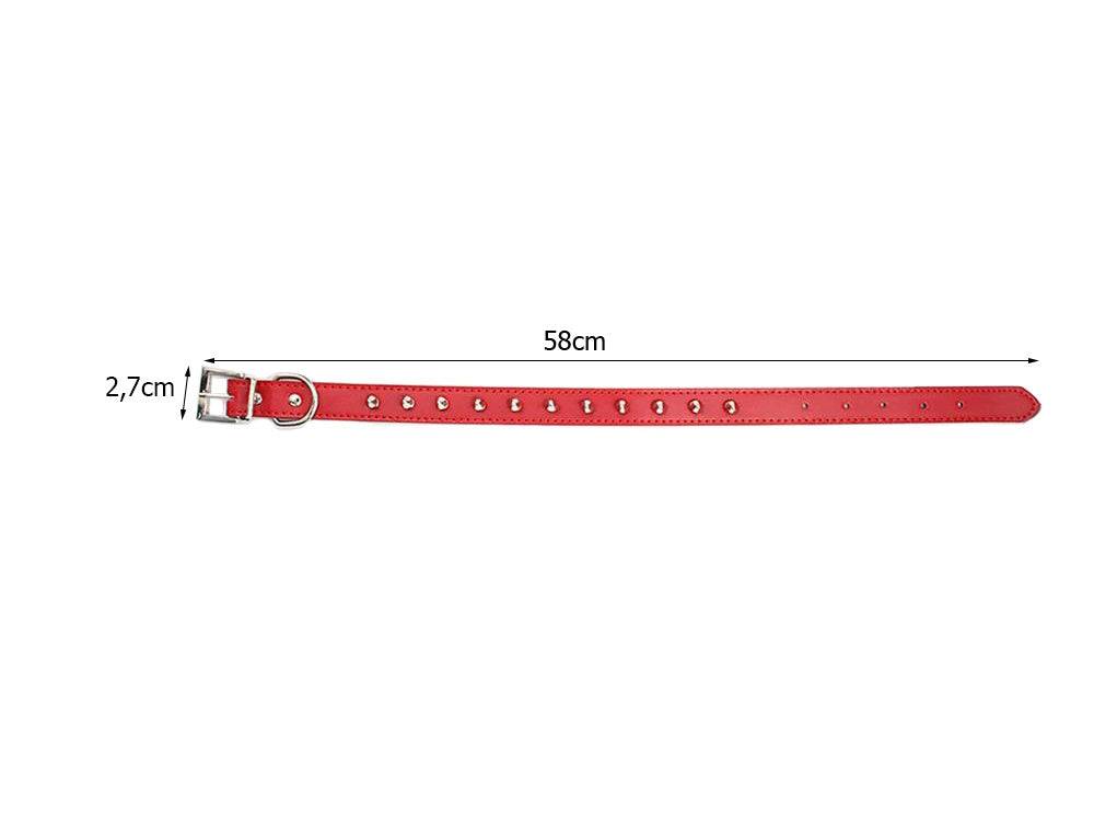 Collier chien clouté cuir eco réglable M coloris alléatoire - Image 6