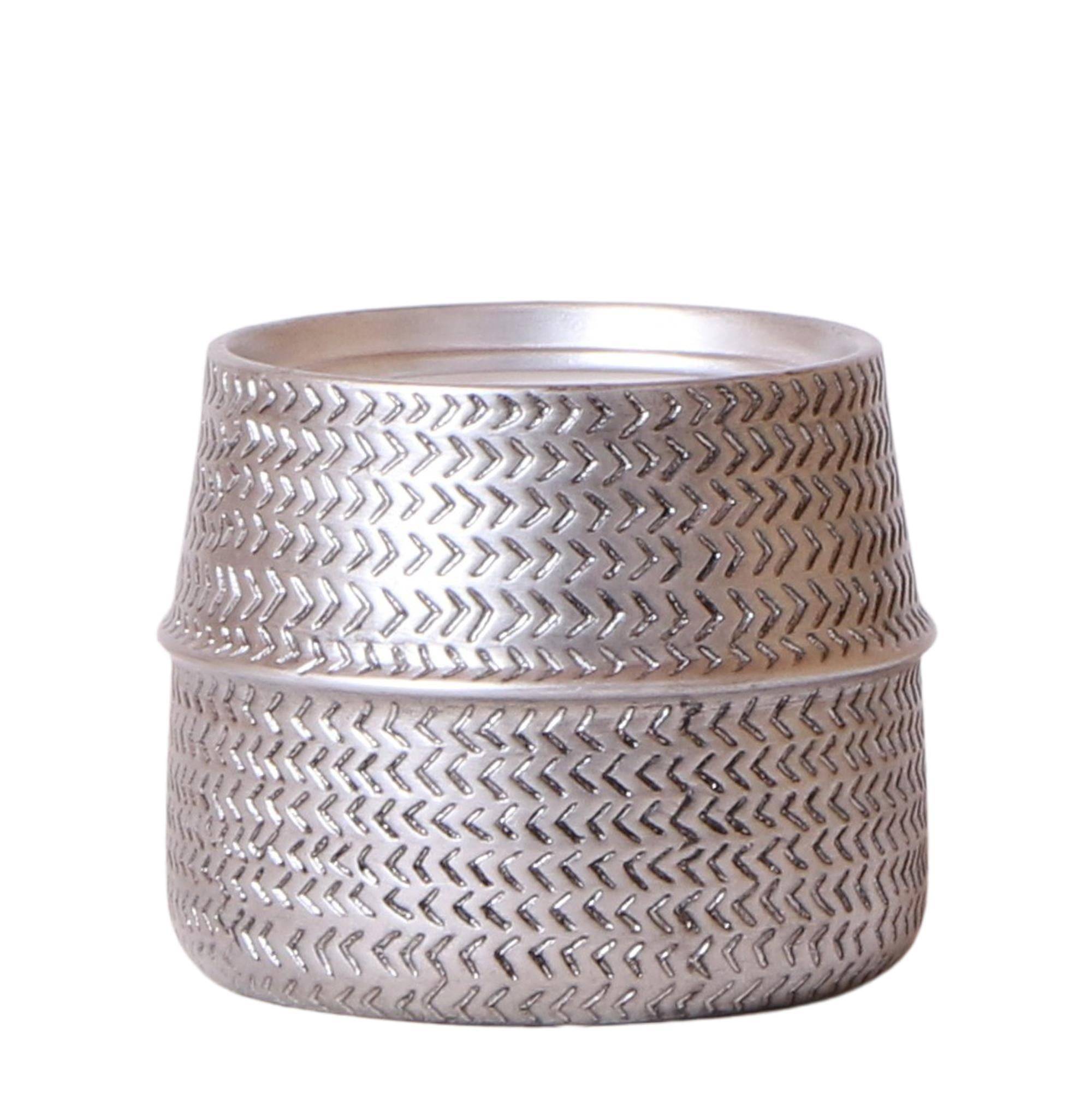 Cache-pot argenté - Ø12cm- La Green Touch - Image 1