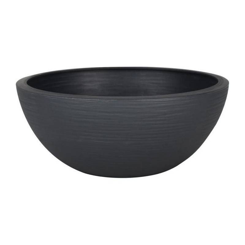 EDA Plastiques - Eda Plastique - Pot Vasque Graphitup O 30 - 5,5l - Gris Anthracite - Image 1