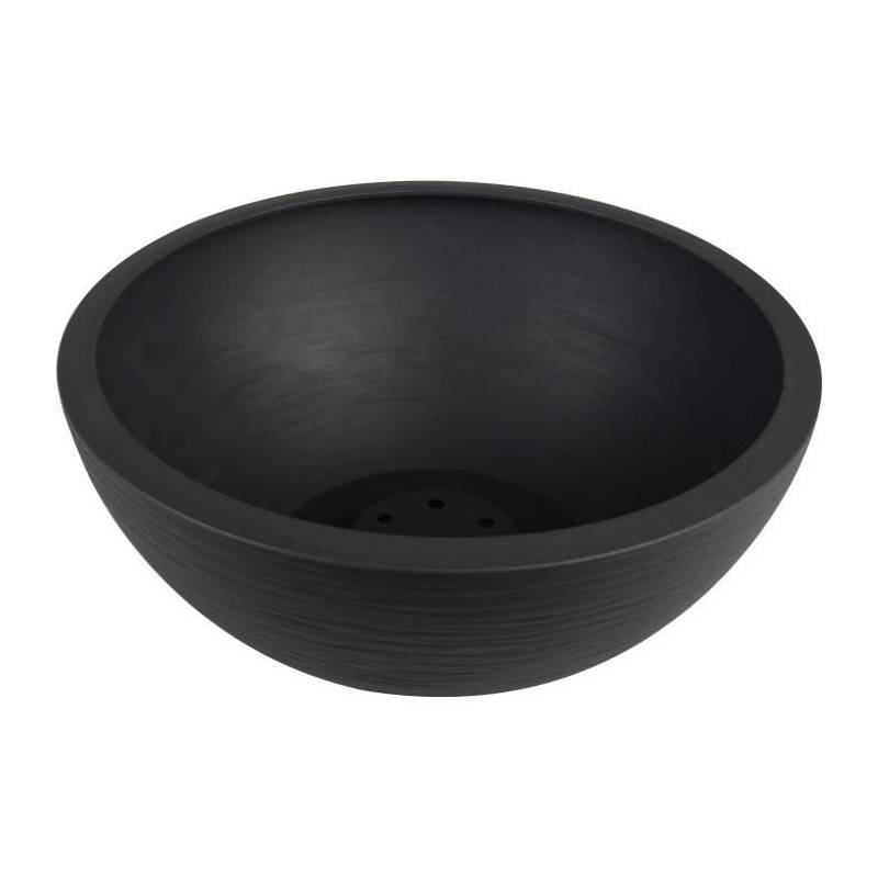 EDA Plastiques - Eda Plastique - Pot Vasque Graphitup O 30 - 5,5l - Gris Anthracite - Image 2