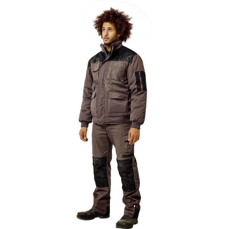 Herock - Pantalon de travail multipoches HEROCK Mars gris/noir - taille 46 - HEROCK - Imagen 5