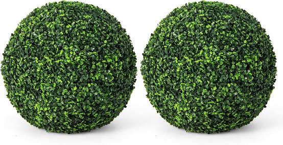 2 Boules de Buis Artificielles 48 cm Résistantes aux UV - Image 1