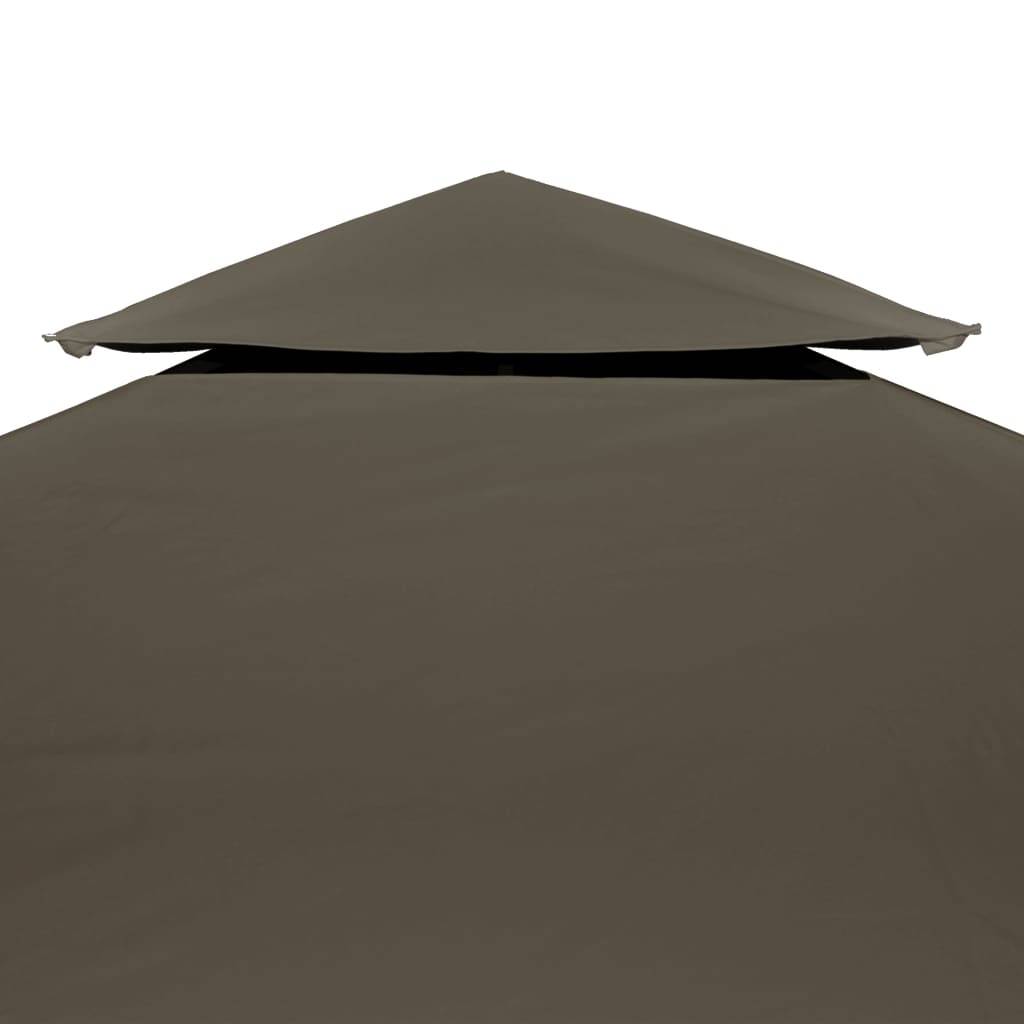 Pergola polyester taupe 4 x 3 m - Prolenta premium p370.6 - Image 3