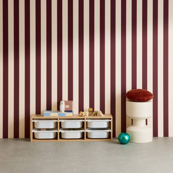 sweeek - Meuble de rangement pour enfant. naturel. 6 bacs en plastique | sweeek - Image 1
