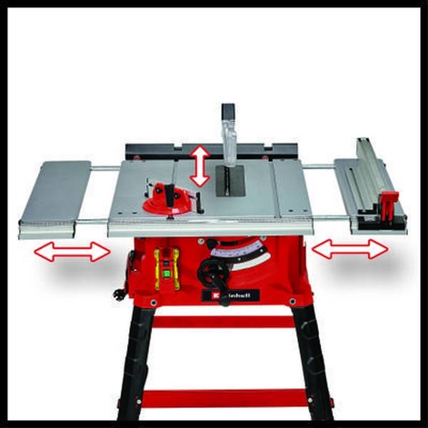Einhell - Table de sciage TC-TS 2225 U - Hauteur de travail 87 cm - Rallonges latérales coulissantes Einhell - Image 2