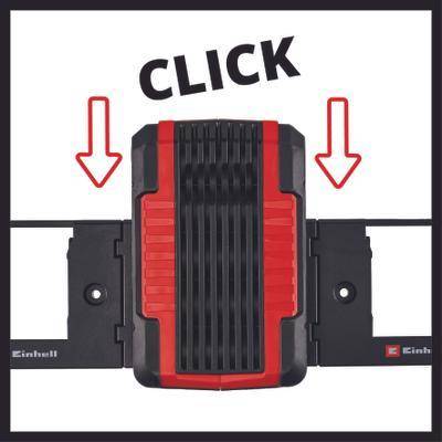 Einhell - Support Mural de Batterie Power X-Cahnge Akku-Wandhalterung Noir/Rouge Einhell - Image 6