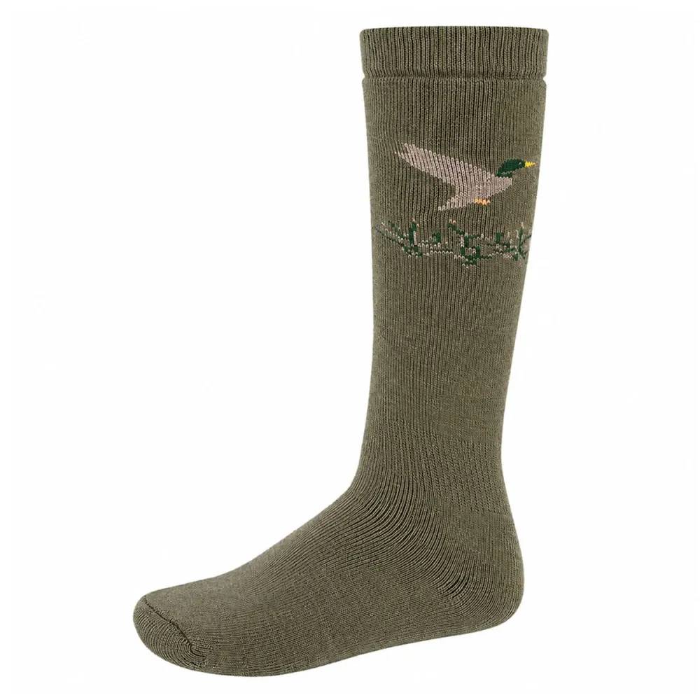 Lot de 2 paires chaussettes chasse kaki motif canard / cerf Taille 39 - 42 - Image 10