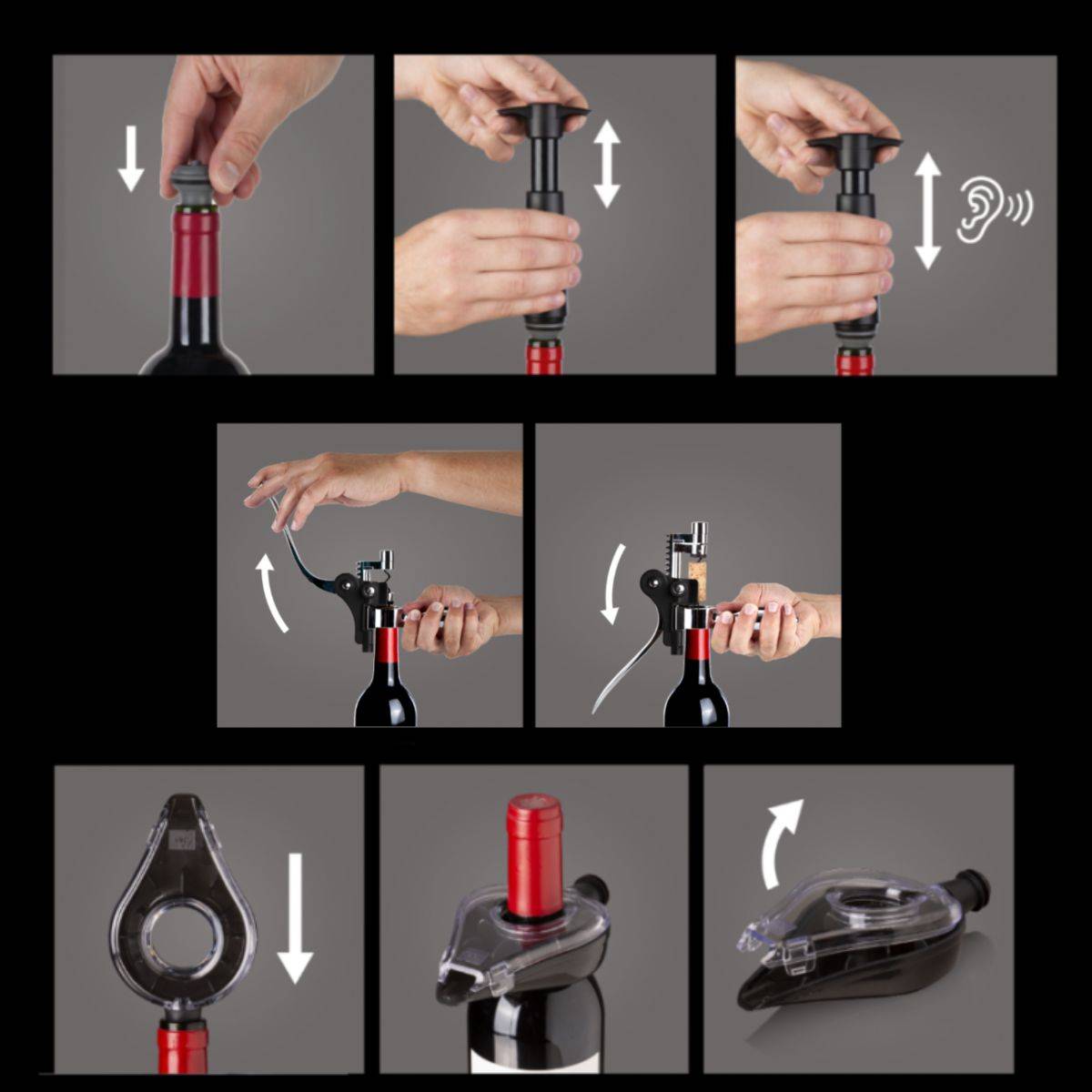 Coffret à vin 5 pièces air deluxe - Image 4