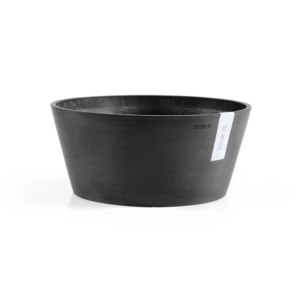Ecopots - Pot Rond Frankfurt 40 Gris Foncé - Ø 41 x H. 18 cm - 16,4 L ECOPOTS - Imagen 4