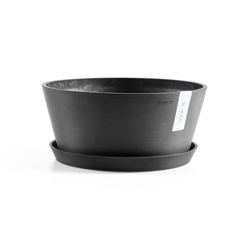 Ecopots - Pot Rond Frankfurt 40 Gris Foncé - Ø 41 x H. 18 cm - 16,4 L ECOPOTS - Imagen 5