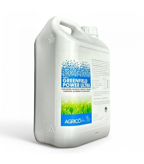 Biostimulant Green Field Power Ultra 5 L pour nutrition et densification du gazon - Kimitec NEG01003 - Image 2