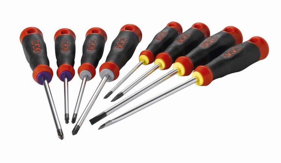 Jeu de 8 tournevis s1 fente phillips pozidriv SAM - TJ8 - Imagen 2