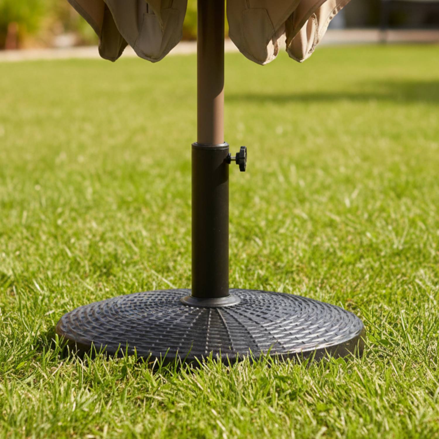 Pied de parasol droit QUIMPER noir - HAPPY GARDEN - Imagen 2