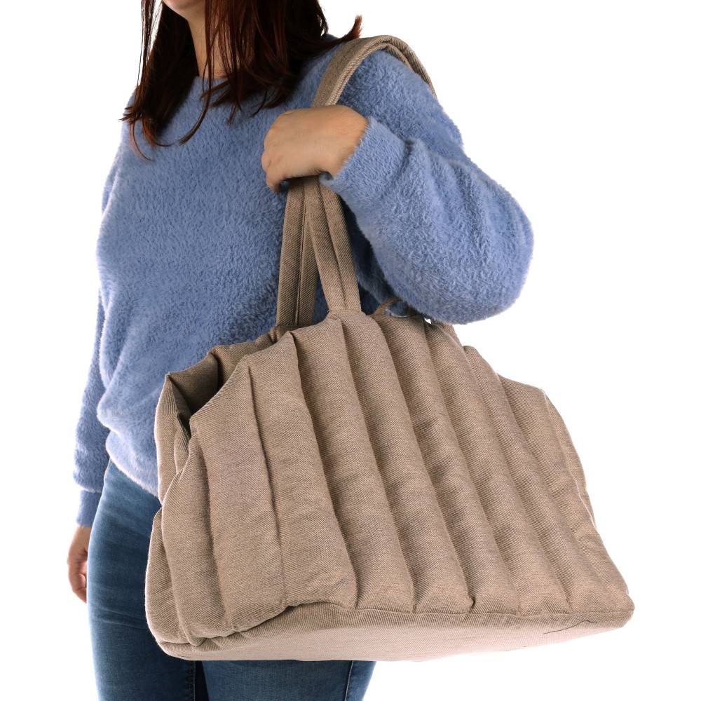 Sac de transport Gladys Beige 58cm x 32cm x 34cm H chien max 5 kg - Imagen 2