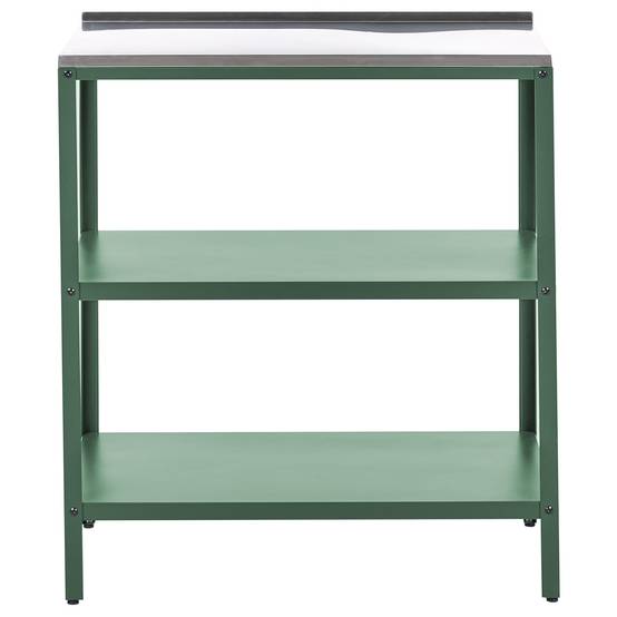 Beliani - Cuisine de jardin Acier Vert VILAMA - 90x80x50- Beliani - Image 9