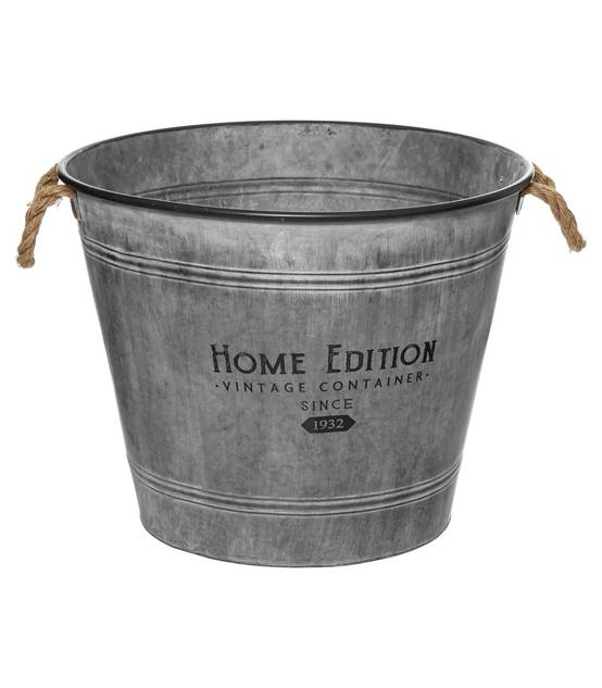 Pot de fleurs en Zinc Vintage D 48 cm - Image 1