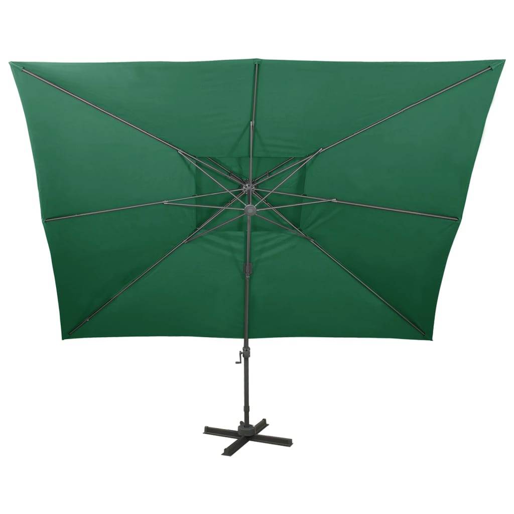 PANGIVO - Parasol déporté aluminium vert 400 x 300 x 274 cm - PANGIVO - Image 3