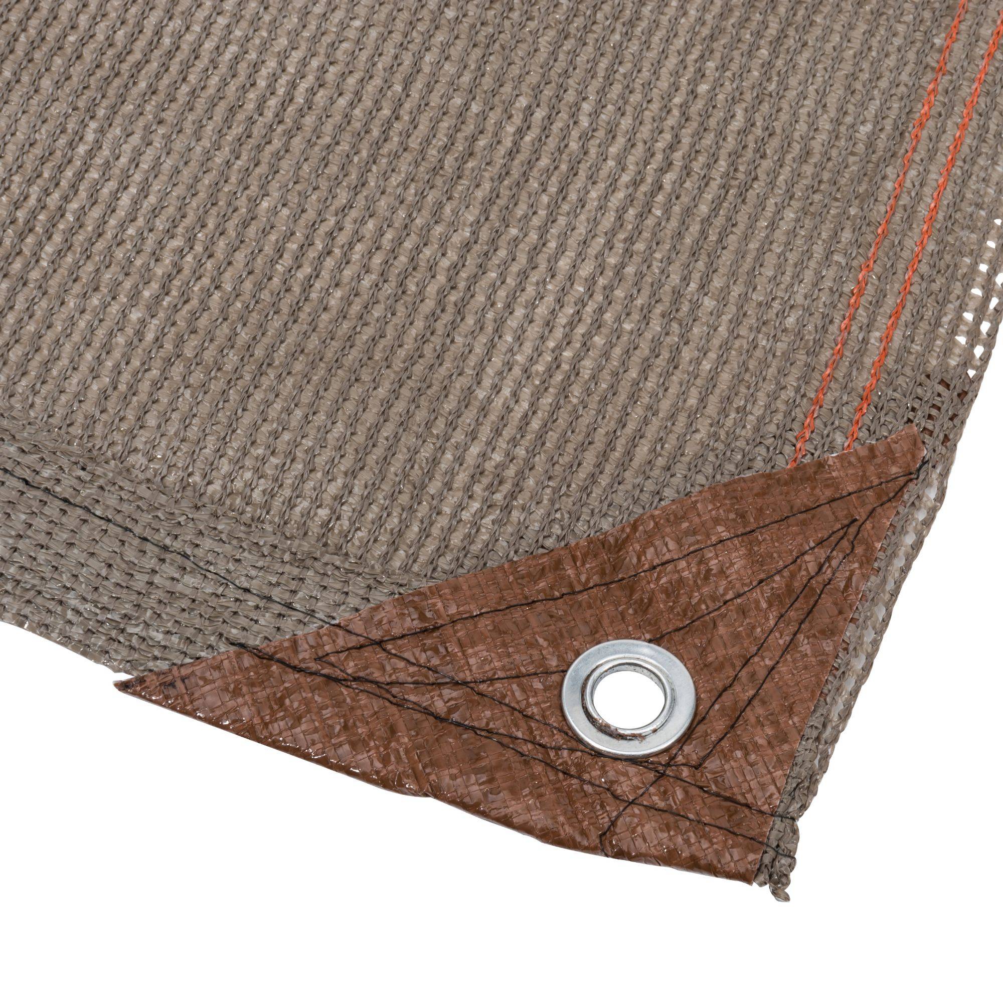 WERKA PRO - Brise vue taupe 220g/m2 WERKA PRO - 1 x 10m - Image 2