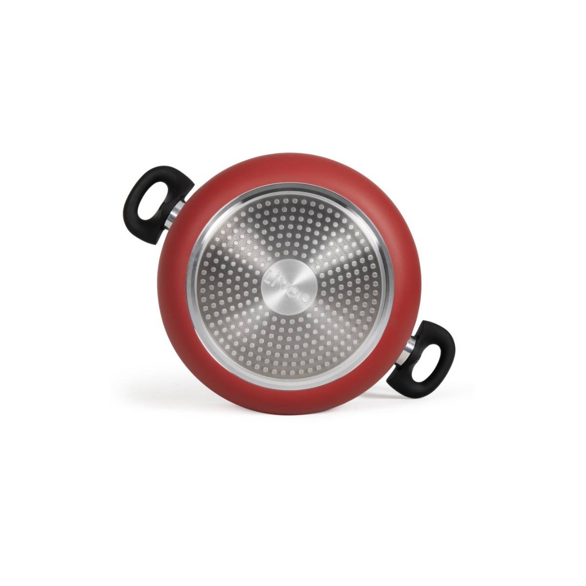 Livoo - Faitout aluminium 28cm avec couvercle MEP151R Livoo - Imagen 3