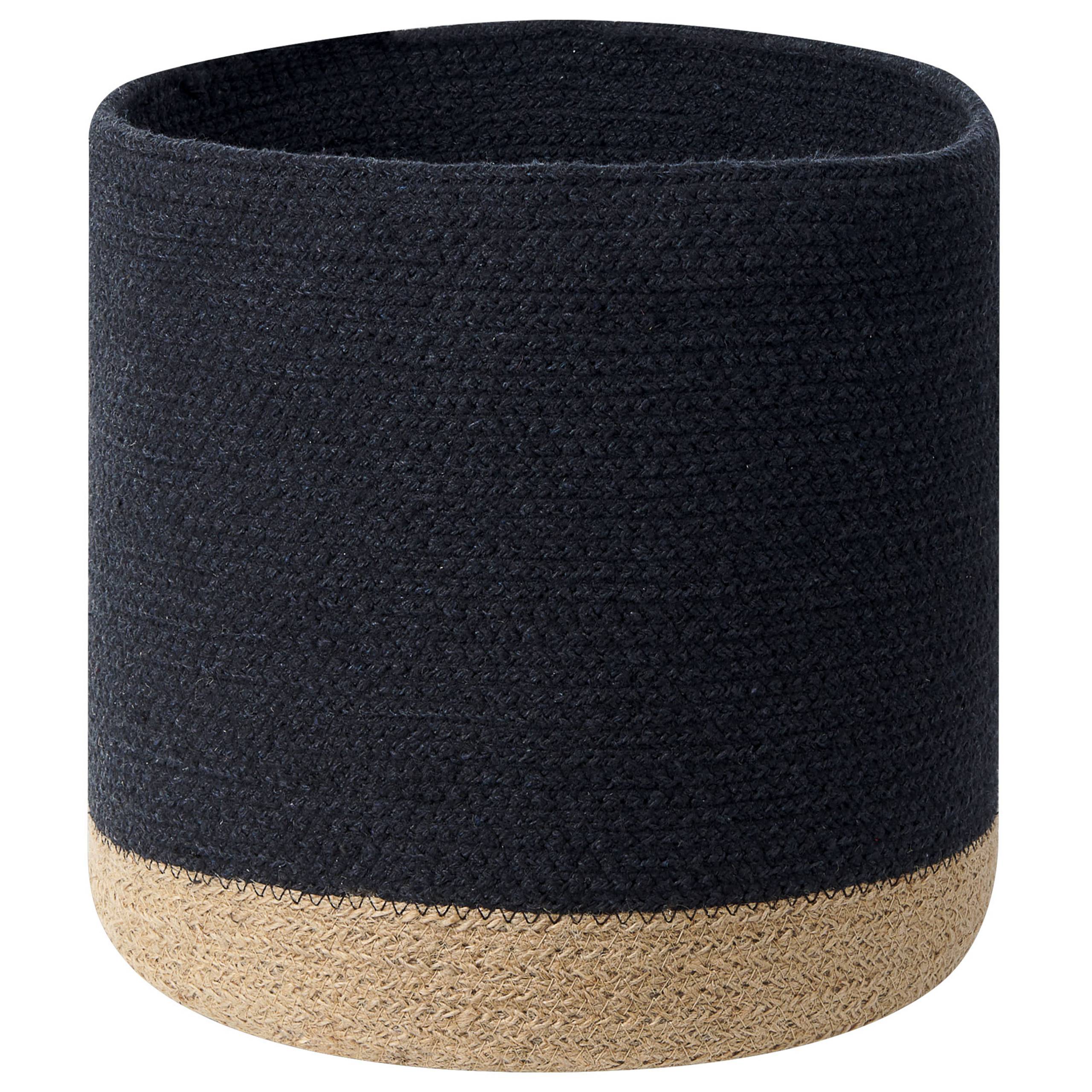 Beliani - Corbeille Coton Noir BASIMA - Beliani - Imagen 4