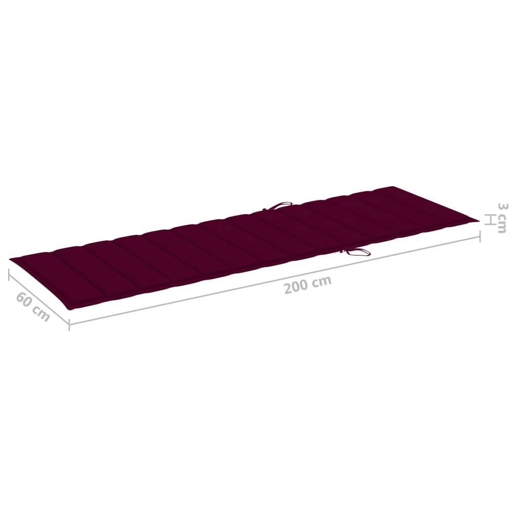 Bain de soleil - Transat - Chaise longue avec coussin Bambou - MEUBLE PRO-JU6279 - Image 6