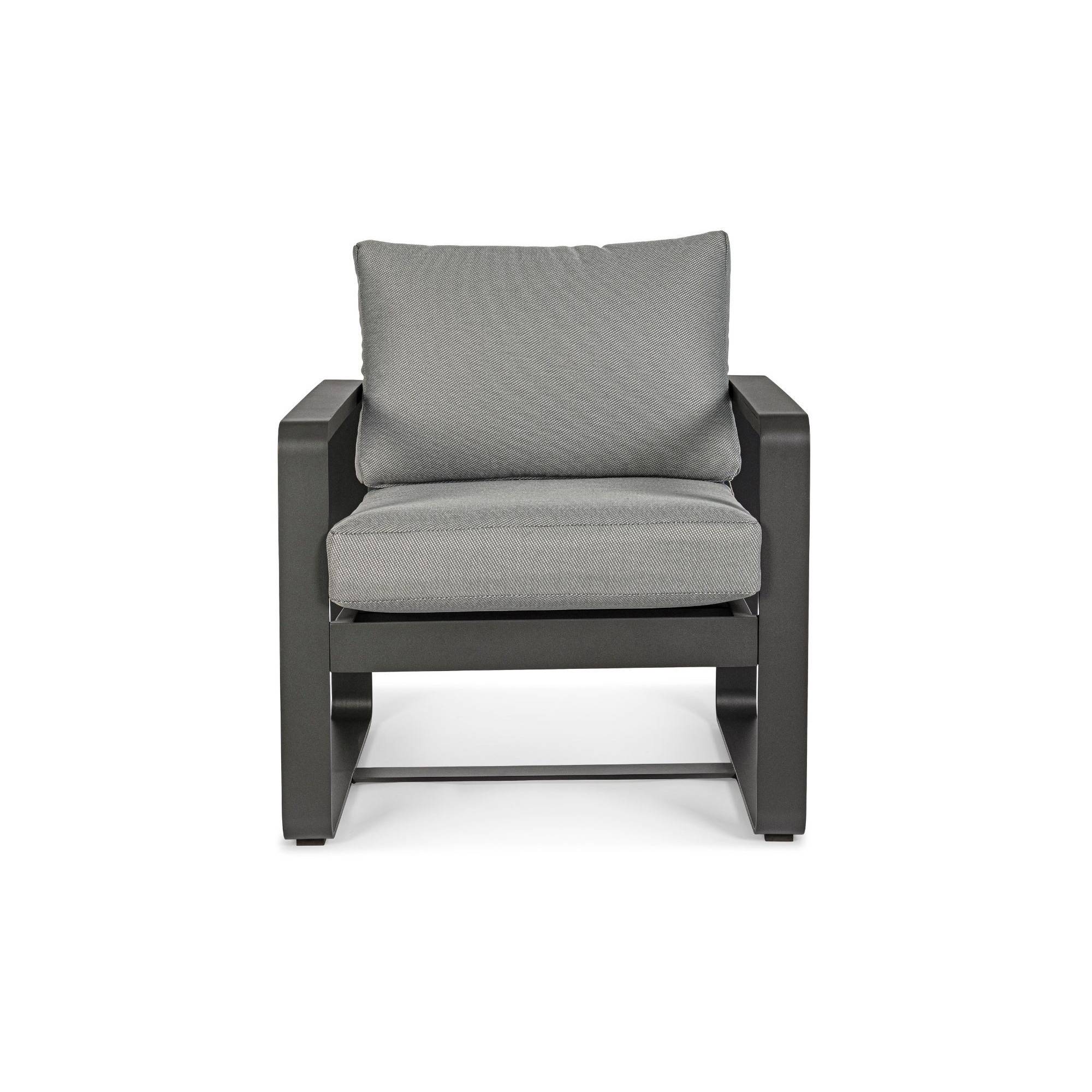 Autre - Fauteuil de jardin en aluminium et tissu (lot de 2) - ETRETAT - Imagen 4